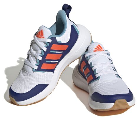 adidas Running FortaRun 20 White Blue Childrens Shoes