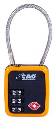 Cadenas câble TSA CAO à combinaison 3 chiffres