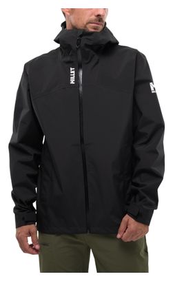 Chaqueta impermeable Millet Seneca 3L negra para hombre