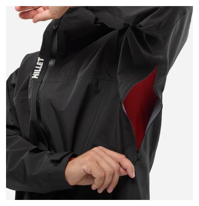 Chaqueta impermeable Millet Seneca 3L negra para hombre
