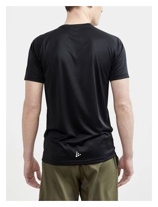 Craft ADV Essence Logo Kurzarmtrikot Schwarz