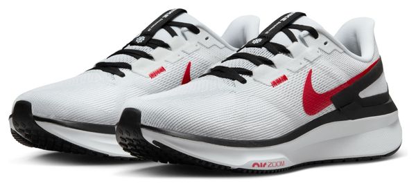 Chaussures Running Nike Structure 25 Blanc Noir Rouge Homme