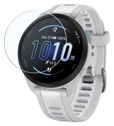 Schutzpack Sportenzia Garmin Forerunner 165 Silikonhülle 2 HD-Hydrogelfolien Schwarz