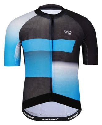 Maillot vélo homme FINISHER Noir/bleu