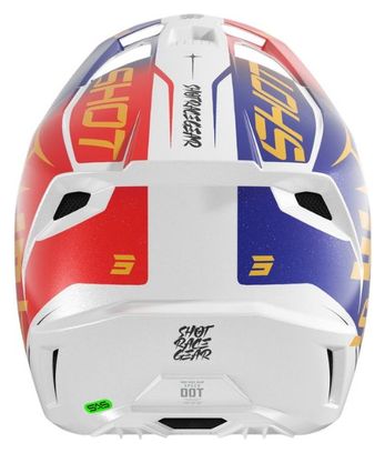 Casque Integral Shot Speed Enfant Side Rouge Bleu Brillant