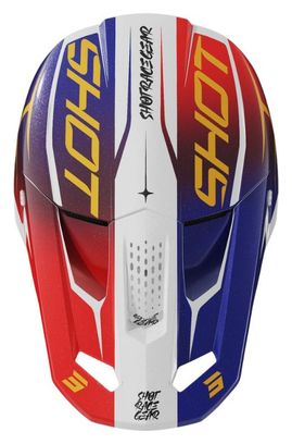 Casque Integral Shot Speed Enfant Side Rouge Bleu Brillant