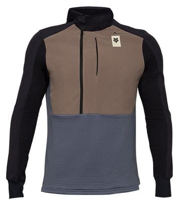 Pull Manches Longues Fox Defend Thermal Beige/Gris/Noir