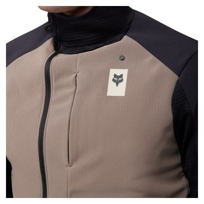 Fox Defend Thermal Beige/Grey/Black Long Sleeve Sweater