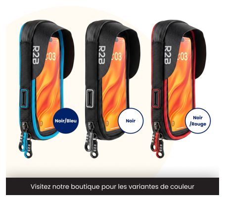 Support téléphone pour velo - Etanche - Rotation à 360 Degrés Noir/Bleu