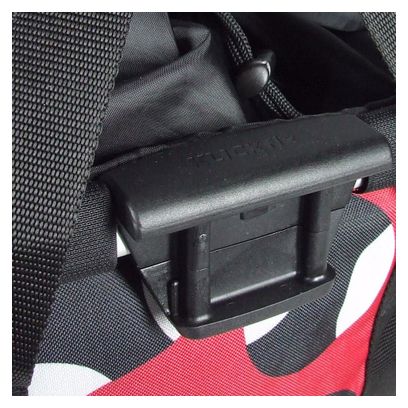 Klickfix Bikebasket Borsa da manubrio Grigio Rosso Anelli