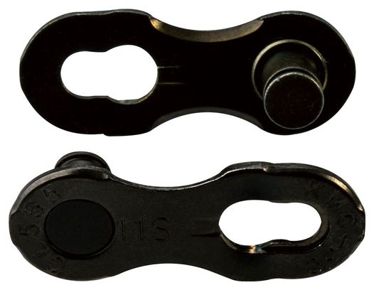 Lot de 2 Attaches Rapides KMC MissingLink CL555R DLC 11V Noir