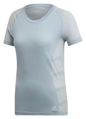 T-shirt femme adidas Primeknit Cru bicolore