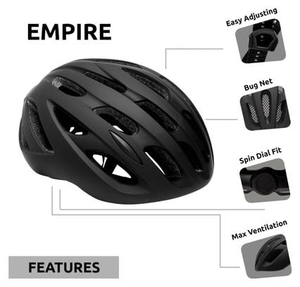 Casque de Vélo pour Adultes | Noir Mat | Crazy Safety | Certifié EN1078