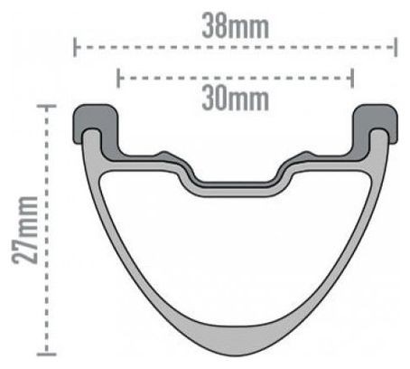 Enve M730 Disc 29 '' Velg Zwart