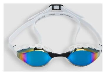 Arena Air Sonic Mirror Swimming Goggles in White and Blue
