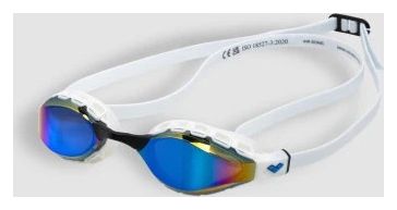 Arena Air Sonic Mirror Swimming Goggles in White and Blue