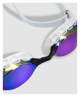 Arena Air Sonic Mirror Swimming Goggles in White and Blue