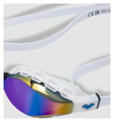 Arena Air Sonic Mirror Swimming Goggles in White and Blue