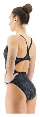 Tyr Carbon Hex Diamond Controlfit Traje de baño de 1 pieza para mujer Negro