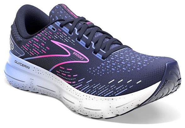 Brooks Women's Running Shoes Glycerin 20 Blue Pink