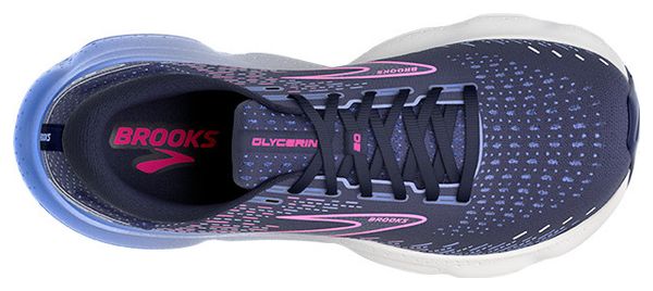 Chaussures de Running Brooks Femme Glycerin 20 Bleu Rose
