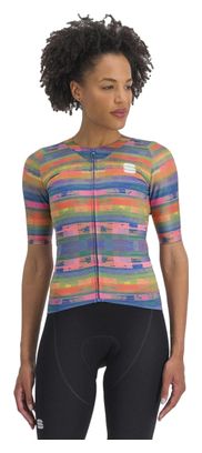 Maglia Sportful Glitch Bomber a manica corta Multicolore