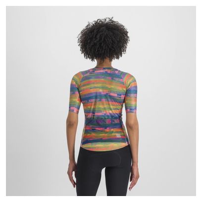 Maglia Sportful Glitch Bomber a manica corta Multicolore