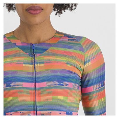 Maglia Sportful Glitch Bomber a manica corta Multicolore