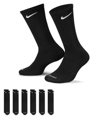 Nike Everyday Plus Cushioned Socks (x6) Black
