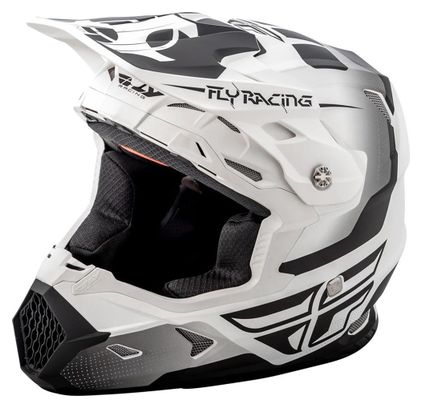 Fly Racing Toxin Full Face Helmet Matte White Black