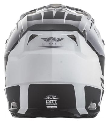 Fly Racing Toxin Full Face Helmet Matte White Black