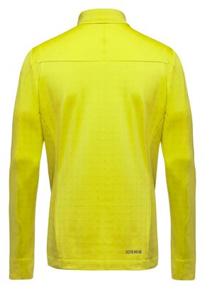 Maillot Manches Longues Gore Wear 1/4 Zip Everyday Thermo Jaune Fluo