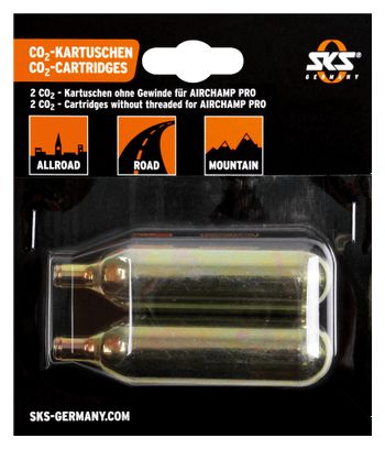 SKS CO2 Cartridge 16 g (Zonder schroefdraad)