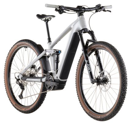 VTT Électrique Tout-Suspendu Cube Stereo Hybrid One22 SLX 800 Shimano Deore/Deore XT 12V 800 Wh 29'' Gris Beige Greige 2026