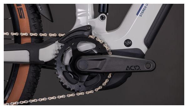 VTT Électrique Tout-Suspendu Cube Stereo Hybrid One22 SLX 800 Shimano Deore/Deore XT 12V 800 Wh 29'' Gris Beige Greige 2026