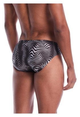 Costume da bagno Nike Swim HydraStrong Team Wavy Lines nero da uomo