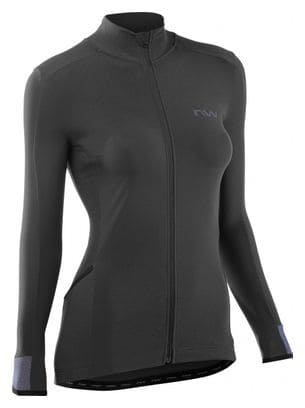 Maillot de manga larga Northwave Fahrenheit para mujer negro