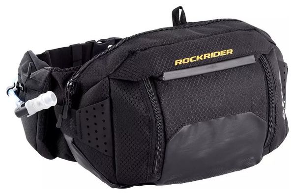 Cintura di idratazione Rockrider Hydrabelt nera