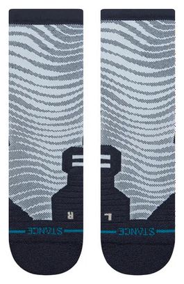 Stance Performance Eyed Mid Crew Socks Grey / Blue