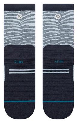 Stance Performance Eyed Mid Crew Socks Grey / Blue