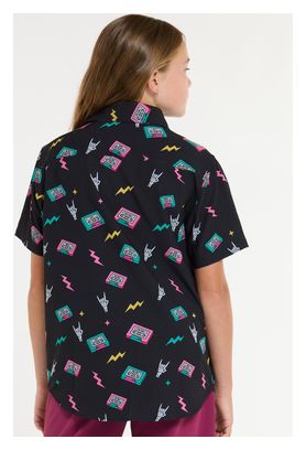 Dharco Kids Tech Party Mix Tape Short Sleeve Tee Shirt Black