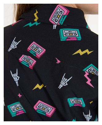 Dharco Kids Tech Party Mix Tape Short Sleeve Tee Shirt Black