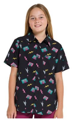 Dharco Kids Tech Party Mix Tape Short Sleeve Tee Shirt Black