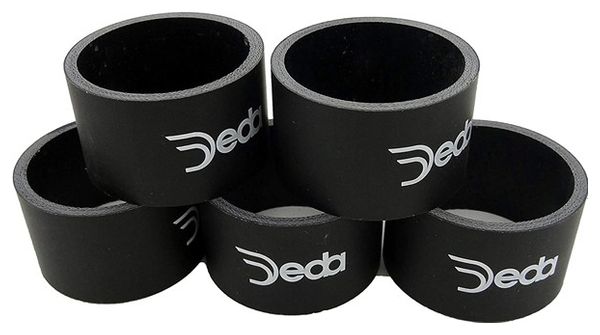 Deda Distanziale Sterzo Carbonio Nero 1''1/8 - Altezza 15 mm ( 5 Pz )