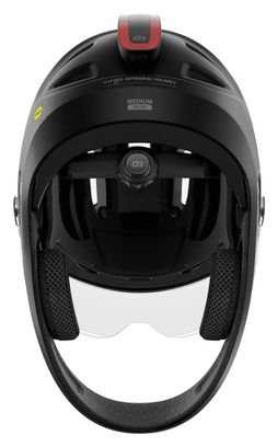 Virgo Integral Mips Noir - Casque Intégral Urbain avec visière et phare arrière
