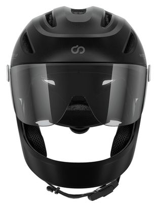 Virgo Integral Mips Noir - Casque Intégral Urbain avec visière et phare arrière