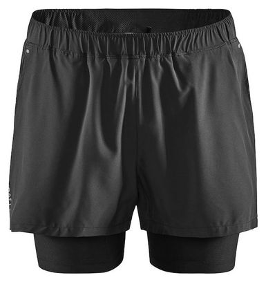 Short 2-en-1 Craft Essence Noir Homme