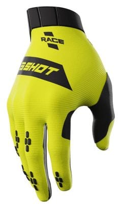 Gants Shot Race Jaune Adulte