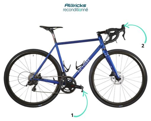 Produit Reconditionné - Vélo de Route Victoire N°439 Campagnolo Super Record 12V Bleu 2019