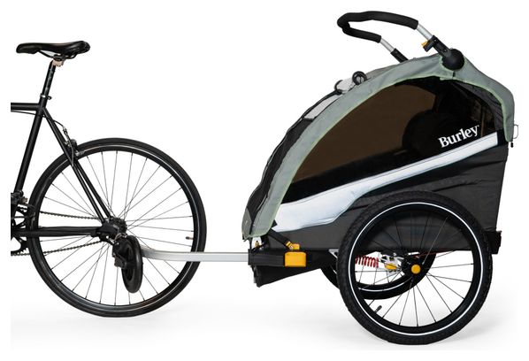 Burley D'Lite X Tandem Child Trailer Green